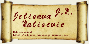 Jelisava Mališević vizit kartica